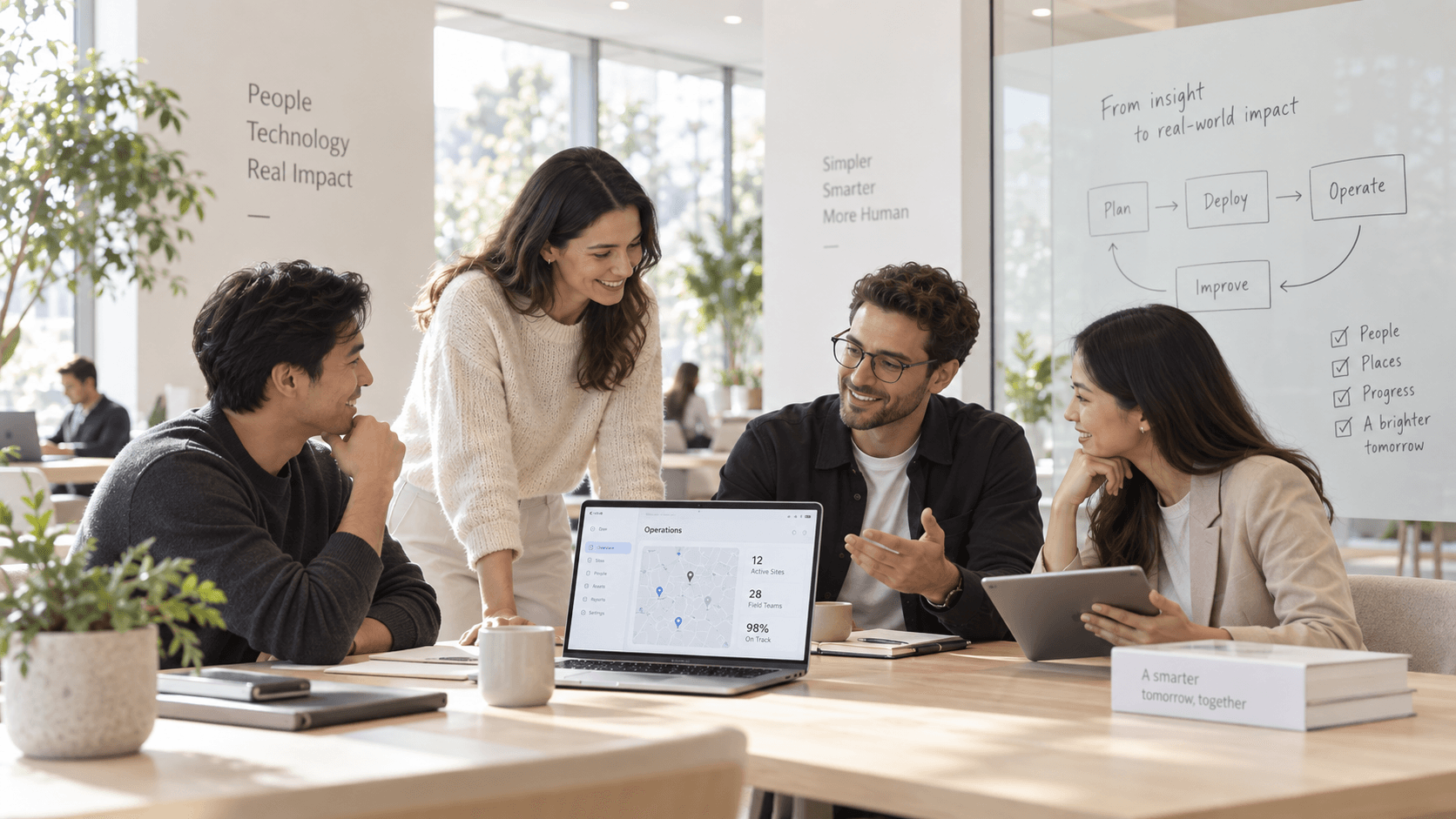 Equipo de Hethilu diseñando herramientas operacionales simples
